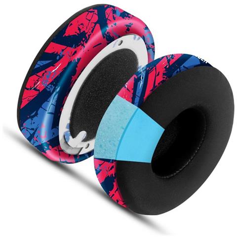 Cuscinetti Auricolari Di Ricambio Per Cuffie Beats Studio3/2 Red+blue - Foto 2