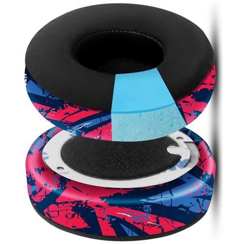 Cuscinetti Auricolari Di Ricambio Per Cuffie Beats Studio3/2 Red+blue - Foto 3