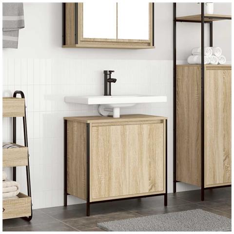 Mobile Lavabo da Bagno Rovere Sonoma 60x34,5x60 cm - Foto 1