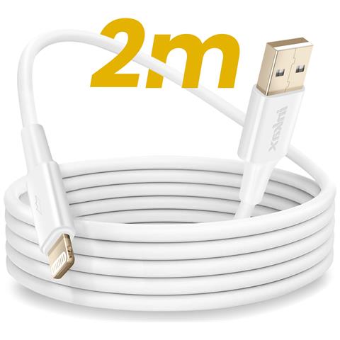 Cavo Usb A Lightning Carica E Sincronizzazione Rapida, Bianco - Foto 2