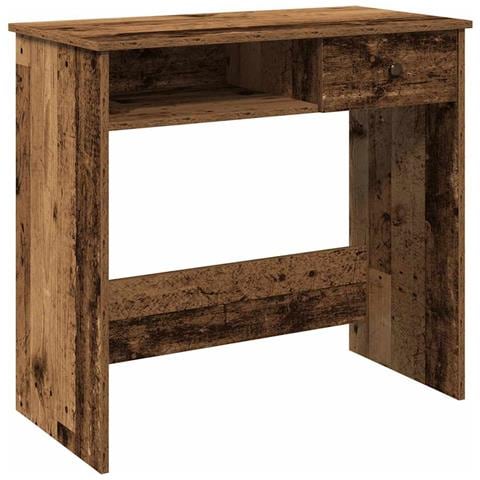 Scrivania Legno Antico 80x40x75 Cm In Truciolato - Foto 2