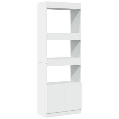 Credenza Bianca 63x33x180 Cm In Truciolato - Foto 2