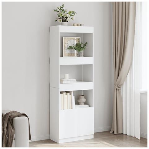 Credenza Bianca 63x33x180 Cm In Truciolato - Foto 1