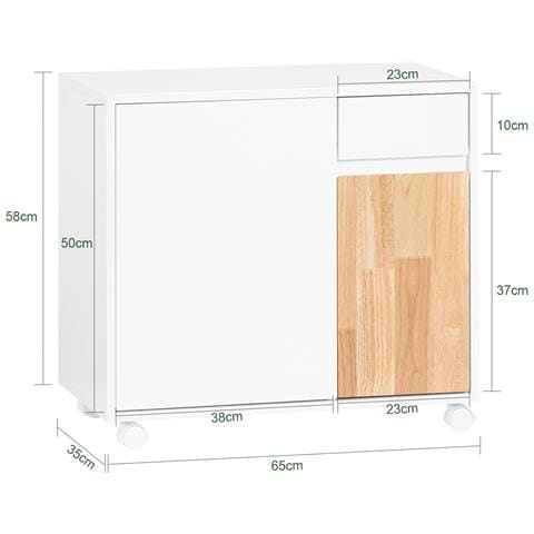 Supporto Per Stampante 65x25x58cm Ask04-wn - Foto 2