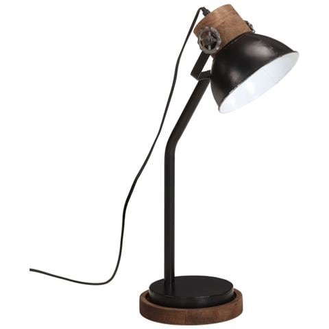 Lampada Da Scrivania 25 W Nera 18x18x60 Cm E27 - Foto 2