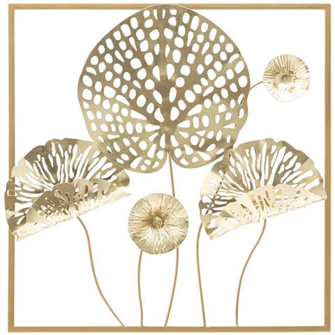 Decorazione In Metallo 3d Foglia 46 - Multicolore - Metallo - 50x5x50 Cm - Foto 1