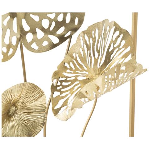 Decorazione In Metallo 3d Foglia 46 - Multicolore - Metallo - 50x5x50 Cm - Foto 2