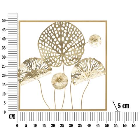 Decorazione In Metallo 3d Foglia 46 - Multicolore - Metallo - 50x5x50 Cm - Foto 6
