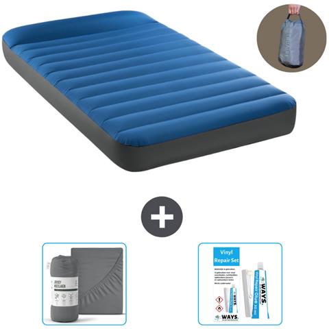 Set Materassino Gonfiabile - 191x99x22 Cm - Blu - Include Accessori Coordinati Cb20 - Foto 1