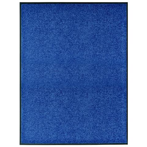 Lusso Casadino -  Zerbino Lavabile Blu 90x120 Cm - Foto 2
