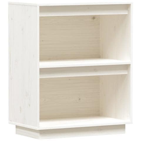 Mobile Consolle Bianco 60x34x75 Cm In Legno Massello Di Pino - Foto 1