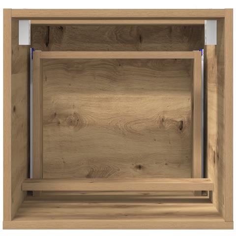 Armadio per il bagno Rovere artigianale MDF Medio Contenitore - Foto 9