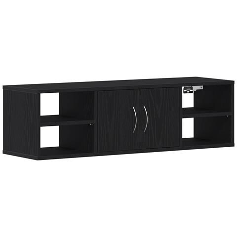 Mensola da Muro Quercia Nera 140x41x75 cm Legno Ingegnerizzato - Foto 1