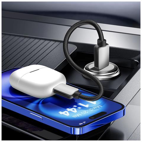 Imballare 5x Mini Cavi Usb A Usb-c 15cm Carplay, Android Auto, Stazione Di Ricarica - Foto 2