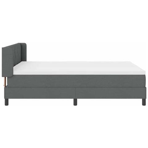 Letto box spring con materasso Grigio scuro 160 x 200 cm - Foto 9
