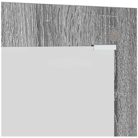 Appendiabiti a muro con specchio Grigio sonoma 96 x 1.5 x 90 cm - Foto 9