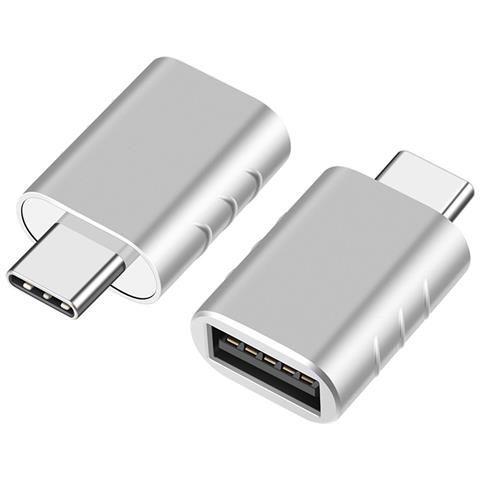 Adattatore Otg Da Type-c A Usb - Convertitore Ad Alta Velocità 10gbps Per Telefoni E Computer Silver - Foto 2
