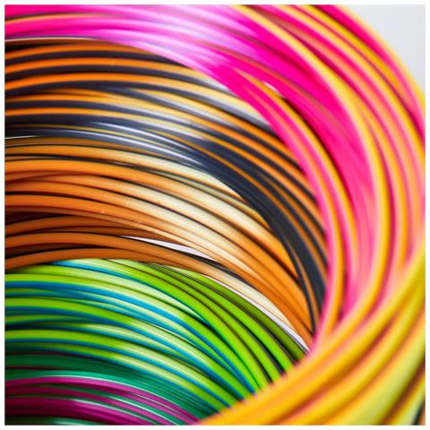 FLOW-TRIFILLS materiale di stampa 3D Acido polilattico (PLA) Nero, Blu, Rame, Oro, Verde, Viola, Rosso 260 g - Foto 3