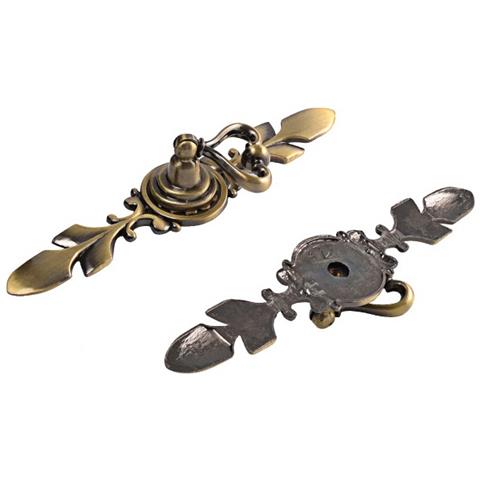 2 Maniglie Per Porte Di Mobili In Lega Di Zinco Vintage - Ferramenta Bronzo Antico - Foto 1