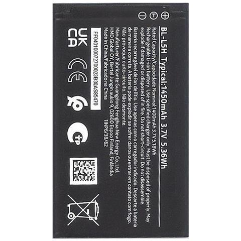 Batteria Originale Bl-l5h Per 105 4g- 110 4g 125 4g 130 150 (2023) - Hmd 105 4g 110 4g (2024) - Foto 1