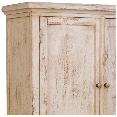 Armadio In Legno Beige Fatto A Mano 85x40x180h Cm - Foto 8