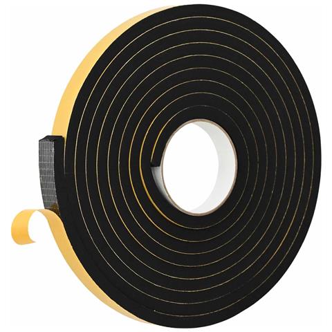 Nastro adesivo in schiuma 10 pcs Nero 20mm x 5m Schiuma CR - Foto 1