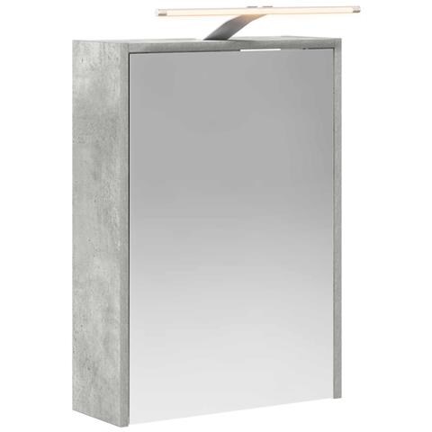 Mobiletto per specchio da bagno con lo scaffale Grigio cemento - Foto 1