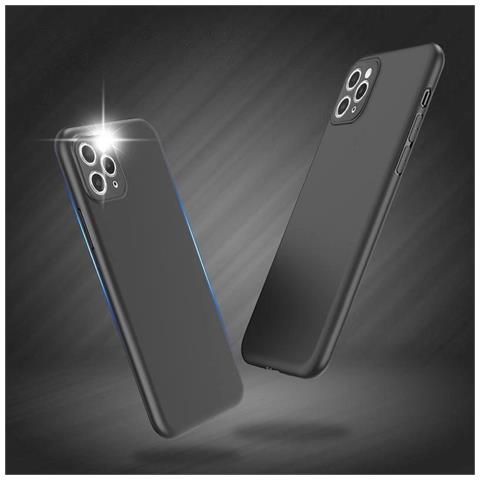 Custodia Morbida Vivo Y16 / Vivo Y02s, Sottile Cover In Silicone, Nera - Foto 1