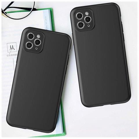 Custodia Morbida Vivo Y16 / Vivo Y02s, Sottile Cover In Silicone, Nera - Foto 2