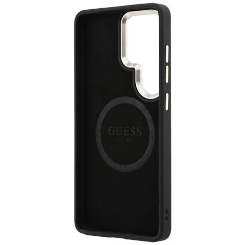 Custodia Guess Saffiano Peony Embossed Ring Nera Per Samsung Galaxy S26 Ultra - Foto 6