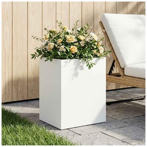 Vaso da giardino Bianco 40 x 30 x 50 cm - Foto 2