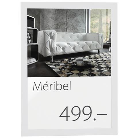 confezione da 2 pezzi - cornice magnetica duraframe a4 21x29,7cm bianco - Foto 5
