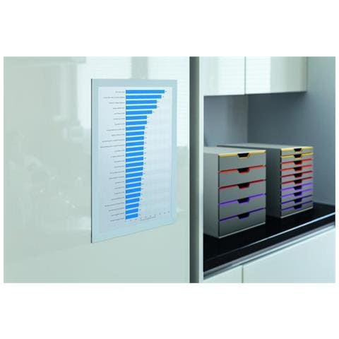 confezione da 2 pezzi - cornice magnetica duraframe a4 21x29,7cm bianco - Foto 1