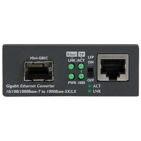 Convertitore multimediale Gigabit Ethernet a Fibra con slot SFP aperto 10/100/1000 - Foto 2
