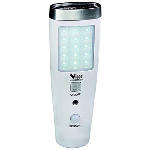 Vigor 34281-05 Leon Lampade Emergenza, Li-ion, 5+15 Led - Foto 1