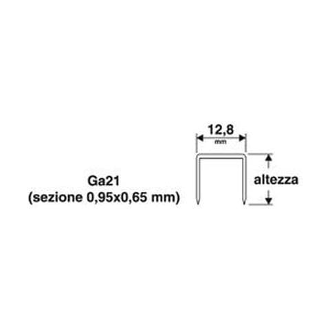 Punti Per Puntatrice 12 Mm / 12.8/1000pz - Foto 1