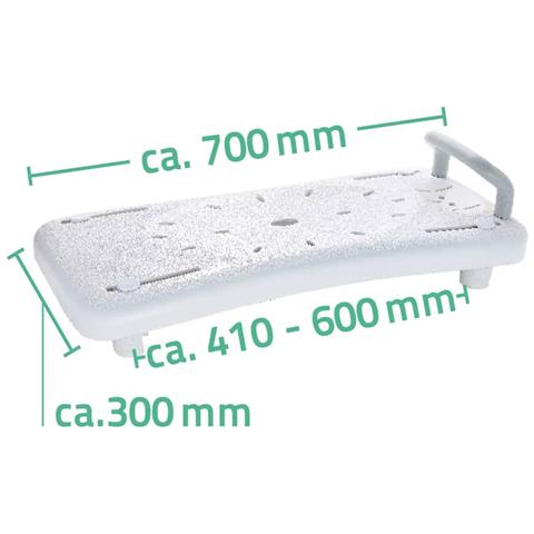 Ripiano Sedile Per Vasca Da Bagno Con Maniglia Bianco A00400101 - Foto 2