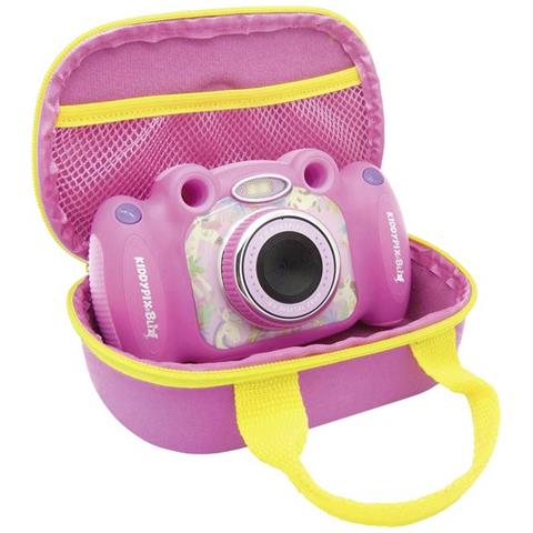 Fotocamera Digitale Compatta per Bambini KiddyPix Blizz 2 Mpx Colore Rosa con Borsa Hard Shell Case - Foto 10