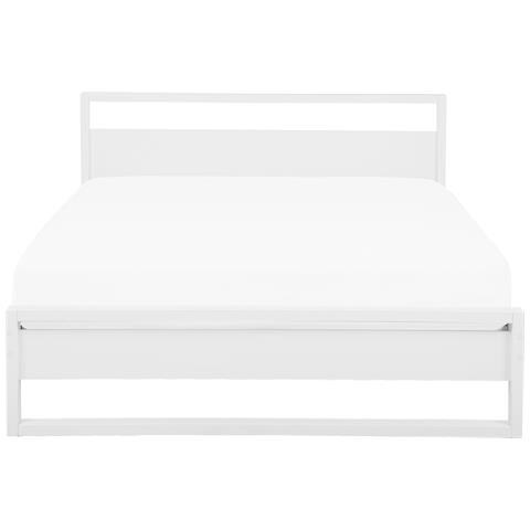 Letto In Legno Con Rete A Doghe Bianca 180 X 200 Cm Giulia - Foto 23