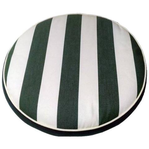 Cuscino Seduta Ø 40 Rigato Verde 9192c Rv - Foto 1