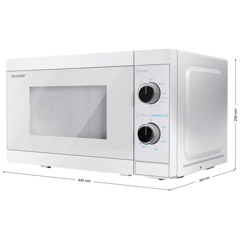 Forno Microonde YC-MG01E-C Capacità 20 Litri Potenza 800 Watt Colore Bianco Cristallo - Foto 5