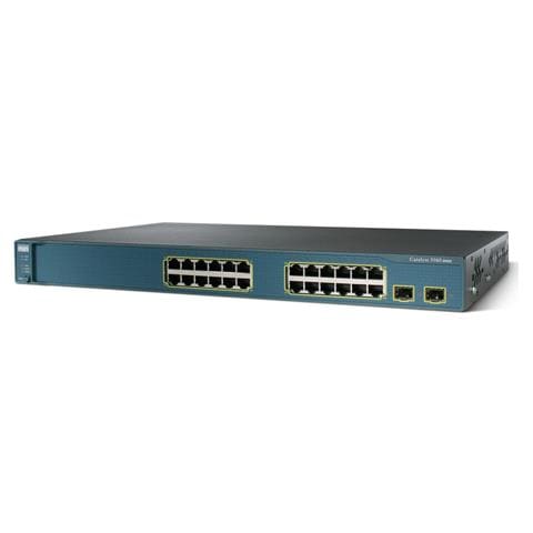 Cisco Catalyst 3560-24PS-S-RF, Gestito, 28, 24, 28, 100Base-TX, 10Base-T, IEEE 802.1D, IEEE 802.1p, IEEE 802.1s, IEEE 802.1w, IEEE 802.1x, IEEE 802.3, IEEE 802.3ab, IEEE 802. , 10/100 Mbps, IGMP, RMON, SNMP, Telnet - Foto 1