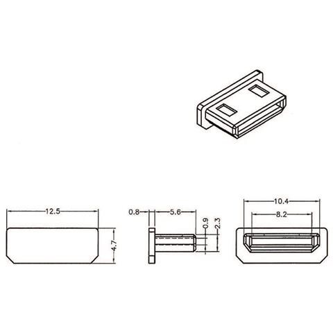 64028 Nero 10pezzo (i) copripresa elettrica - Foto 2