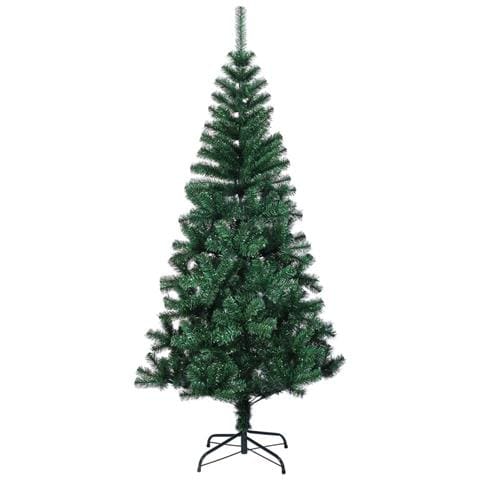 Albero Di Natale Artificiale Punte Iridescenti Verde 240 Cm Pvc - Foto 2