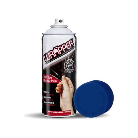 Wrapper, Pellicola Spray Rimovibile, 400 Ml - Blu Metallizzato - Foto 1