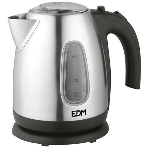 Bollitore Kettle Nero Multicolore Acciaio Inossidabile 2200 W 1,7 L - Foto 1