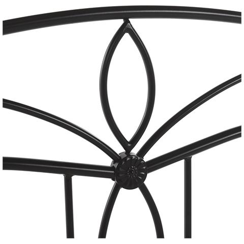 Letto Metallo Antlia 140 X 200 Cm Nero - Foto 8