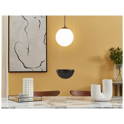 Lampadario Tobins Vetro Nero - Foto 1