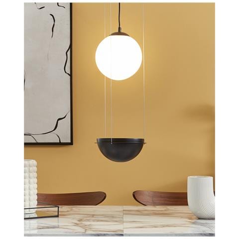 Lampadario Tobins Vetro Nero - Foto 7