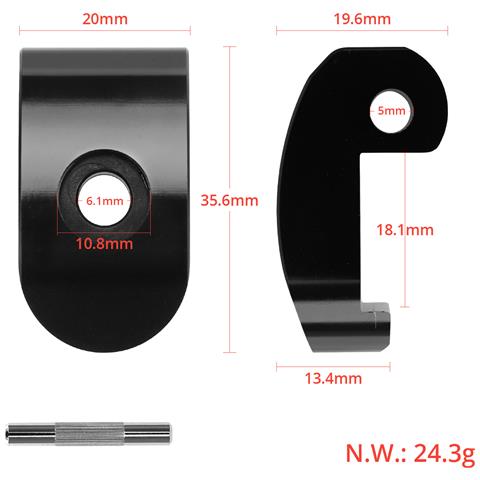 Robusta Fibbia Pieghevole Per Scooter Elettrico Per Xiaomi M365/pro Black - Foto 3